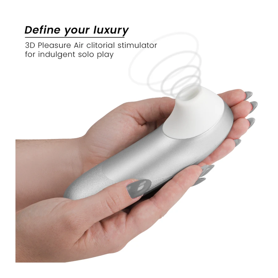 WOMANIZER - PRO VIBRANT CLITORAL STIMULATOR SILVER GREY